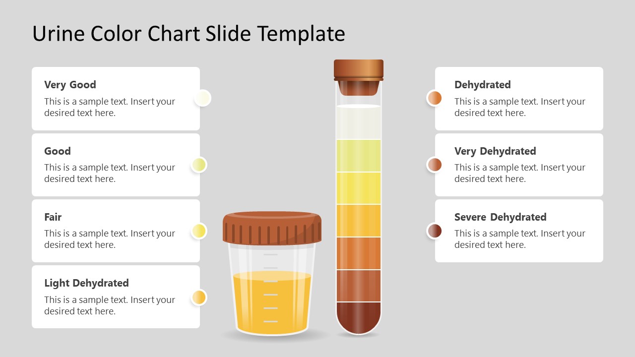 urine color chart slide template for powerpoint
